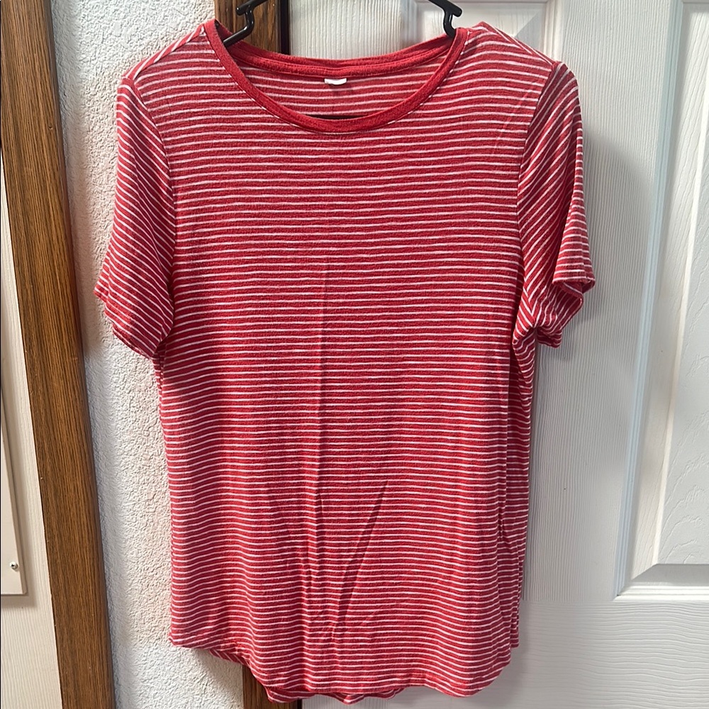 Red Striped Women's Top